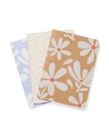 HEMA Schriften A6 Bloemen - 3 Stuks