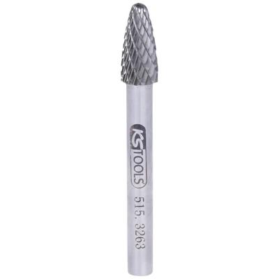 KS Tools 5153263 Freesstift Hardmetaal Lengte 65 mm Afmeting, Ø 6 mm
