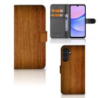Samsung Galaxy A15 | Book Style Case | Donker Hout
