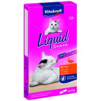 Vitakraft Liquid Snacks met eend kattensnoep (6 x 15 g) 1 verpakking - thumbnail