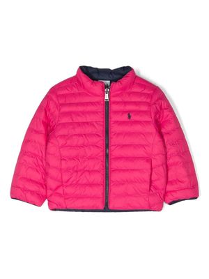POLO RALPH LAUREN KIDS veste matelassée à design réversible - Rose