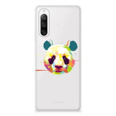 Sony Xperia 10 IV Telefoonhoesje met Naam Panda Color Sony Xperia 10 IV Telefoonhoesje met Naam Panda Color