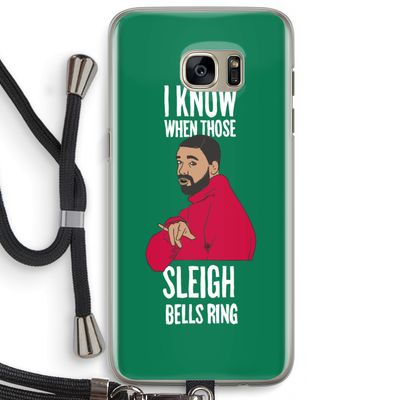 Sleigh Bells Ring: Samsung Galaxy S7 Edge Transparant Hoesje met koord
