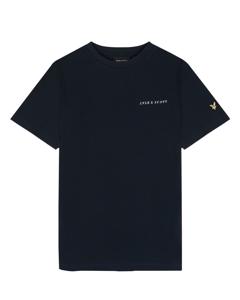 Lyle & Scott T-shirt Script - Donker navy blauw