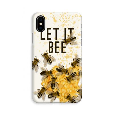 Let it bee: iPhone Xs Volledig Geprint Hoesje
