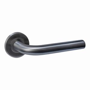 Intersteel DeurklinkQ 02 op rond rozet antraciet - 1329.102202