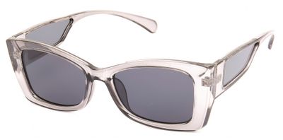 Kost zonnebril 21 020 unisex rechthoekig grijs/transparant Kost zonnebril 21 020 unisex rechthoekig grijs/transparant
