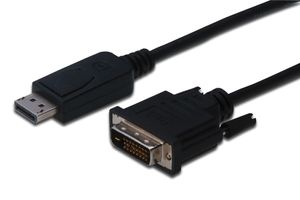 Digitus AK-340301-030-S video kabel adapter 3 m DisplayPort DVI-D Zwart