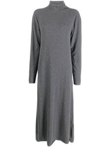 Jil Sander robe en maille à col montant - Gris