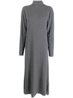 Jil Sander robe en maille à col montant - Gris