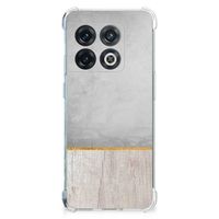 OnePlus 10 Pro Stevig Telefoonhoesje Wood Concrete - thumbnail