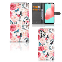 Samsung Galaxy A32 5G Hoesje Butterfly Roses - thumbnail