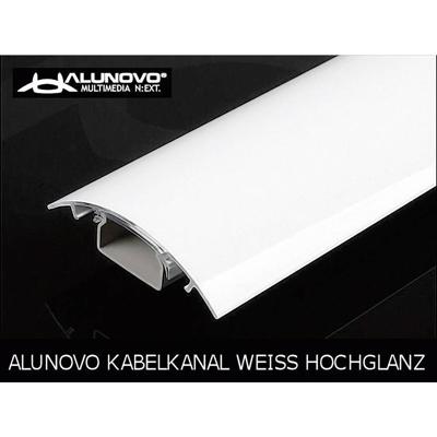 Alunovo HW90-100 Kabelgoot (l x b x h) 1000 x 80 x 20 mm Wit (glanzend) 1 stuk(s)