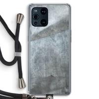Grey Stone: Oppo Find X3 Pro Transparant Hoesje met koord - thumbnail