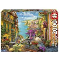 Puzzel - EDUCA - Spaanse koffie - 2000 stukjes - 96x68 cm - Thema reizen en kaarten - Volwassenen