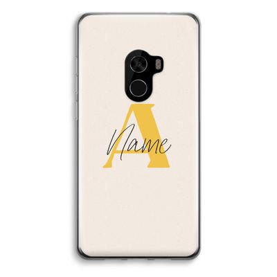 Amber Script: Xiaomi Mi Mix 2 Transparant Hoesje