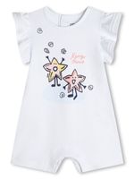 Kenzo Kids grenouillère en coton à imprimé graphique - Blanc - thumbnail