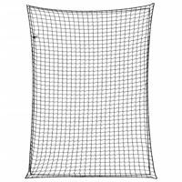 VidaXL Aanhangwagennet elastisch touw 4x3 m polypropeen zwart