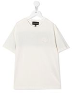 Emporio Armani Kids t-shirt à logo brodé - Blanc