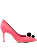 Manolo Blahnik Piera 90mm suede pumps - Rose - thumbnail