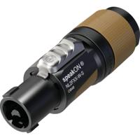 Neutrik NL2FXX-W-S Luidsprekerconnector Stekker, recht Aantal polen: 2 Zwart-bruin 1 stuk(s)