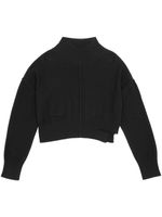 MM6 Maison Margiela pull à col montant - Noir