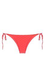 Karl Lagerfeld bas de bikini à motif monogrammé KL - Rouge