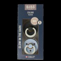 Fopspeen maat 2 iron/baby blue night 2 pack 2 Stuks