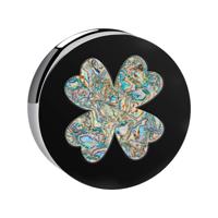 Double Flared Plug met Mother Of Pearl Design Acryl Tunnels & Plugs