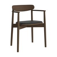 Bolia Merge eetkamerstoel met arm Sydney Black donker geolied eiken