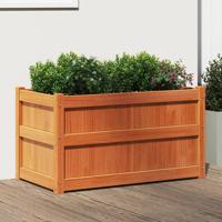 VidaXL Plantenbak 90x50x50 cm massief grenenhout wasbruin