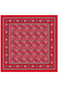 Rode Zakdoek Met Waaier Motief