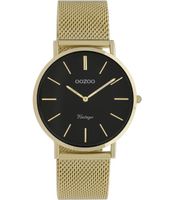 OOZOO Timepieces Horloge Vintage Goud/Zwart | C9914 - thumbnail