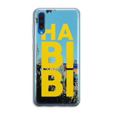 Habibi Majorelle : Samsung Galaxy A50 Transparant Hoesje