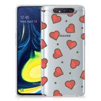 Samsung Galaxy A80 | TPU bumper | Hearts