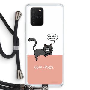 GSM poes: Samsung Galaxy S10 Lite Transparant Hoesje met koord