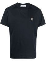 Stone Island t-shirt en coton à patch Compass - Bleu