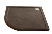 Natuursteen Douchebak Kwartrond 90x90