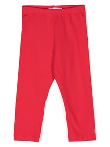 Monnalisa legging à logo imprimé - Rouge