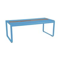 Fermob Bellevie tuintafel met opslagruimte 196x90 cm Maya Blue