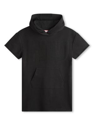 HUGO KIDS robe courte à logo appliqué - Noir