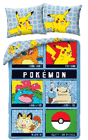 Pokémon Dekbedovertrek Battle 140x200cm - katoen Pokémon Dekbedovertrek Battle 140x200cm - katoen