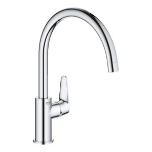 GROHE BauCurve Keukenkraan - hoog - draaibare uitloop - chroom 31536001