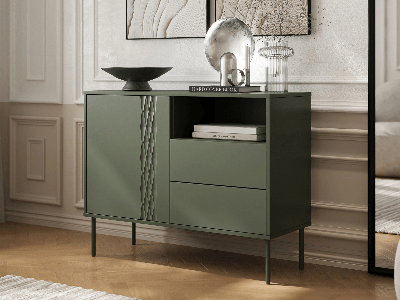 Dressoir FINDUS 1 deur 2 lades groen
