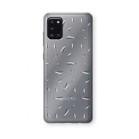 Hipster stripes: Samsung Galaxy A31 Transparant Hoesje