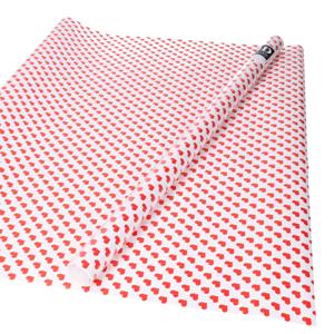 Inpakpapier - rollen - hartjes print - 200 x 70 cm - Valentijnsdag - cadeaupapier