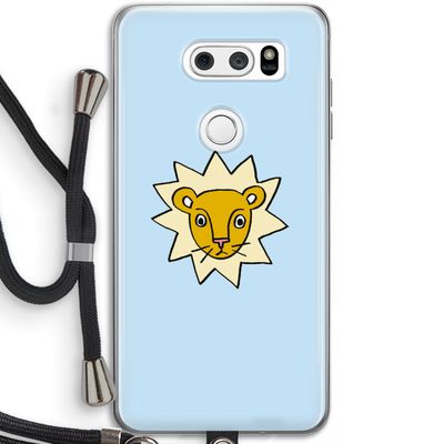 Kleine leeuw: LG V30 Transparant Hoesje met koord