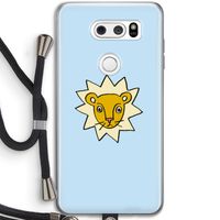 Kleine leeuw: LG V30 Transparant Hoesje met koord