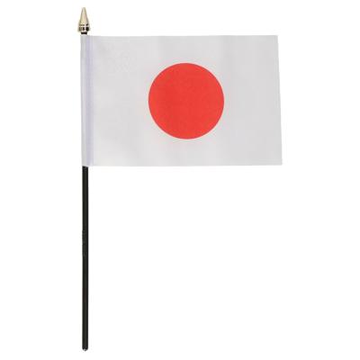 Japan - mini vlaggetje van 10 x 15 cm op stokje - Landen vlag - H27 cm