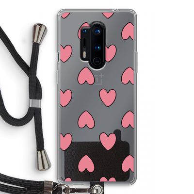 Ondersteboven verliefd: OnePlus 8 Pro Transparant Hoesje met koord